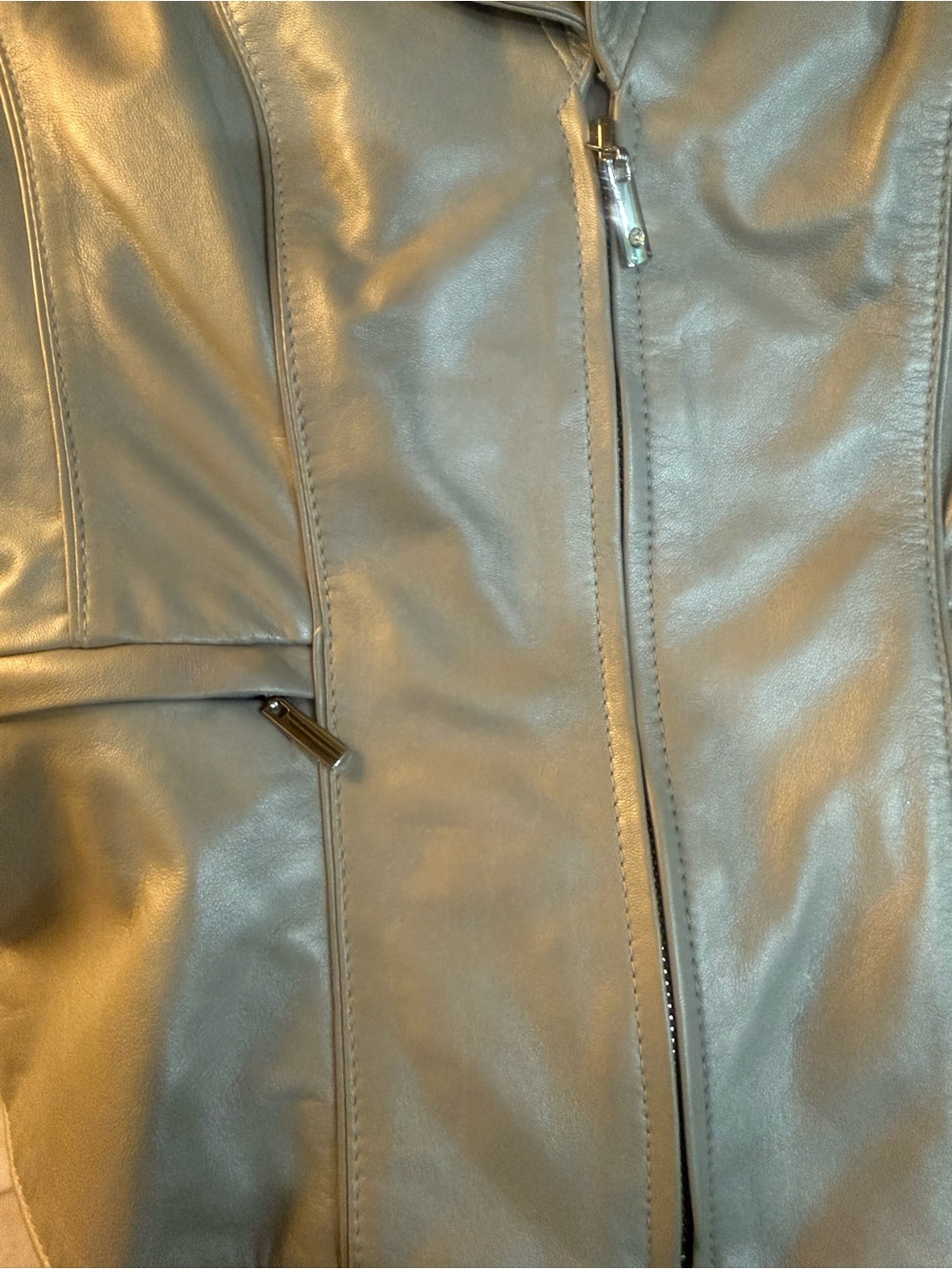 Like new WHBM Women's Leather Jacket - Picture 9 of 9